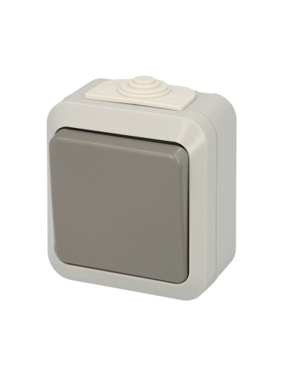 Interruptor / Conmutador Oryx Simple con tapa gris