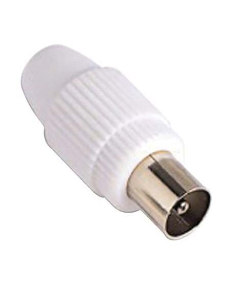Conector TV Macho Recto 9,5 mm.