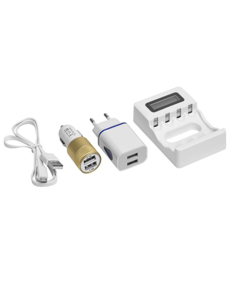 Cargador Pilas Para Casa / Coche LR6 Y LR3 (AA y AAA)