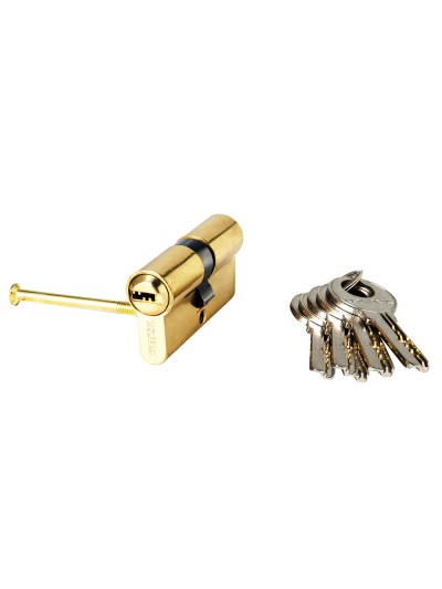 Cilindro Wolfpack Seguridad 30x30/15,0 Latonado 5 Llaves