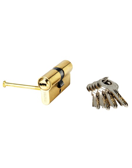 Cilindro Wolfpack Seguridad 30x30/15,0 Latonado 5 Llaves