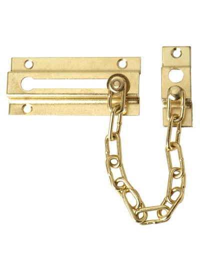 Cadena Seguridad Puerta Latonada (Blister 1 Pieza)