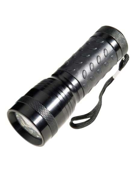 Linterna LED De Mano De Aluminio A Pilas	(3 AAA) 55 Lumenes 14 Leds Mango Engomado