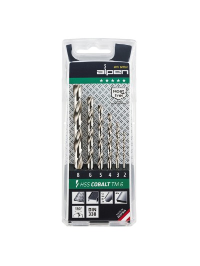Estuche Brocas Alpen Cobalto  6 Piezas