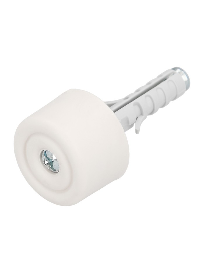 Tope Puerta Maurer Atornillar Con Taco y Tornillo Blanco Tope Puerta Maurer Atornillar Con Taco y Tornillo Blanco
