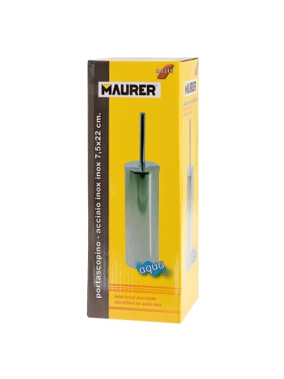 Escobillero Maurer Wc Suelo Inoxidable
