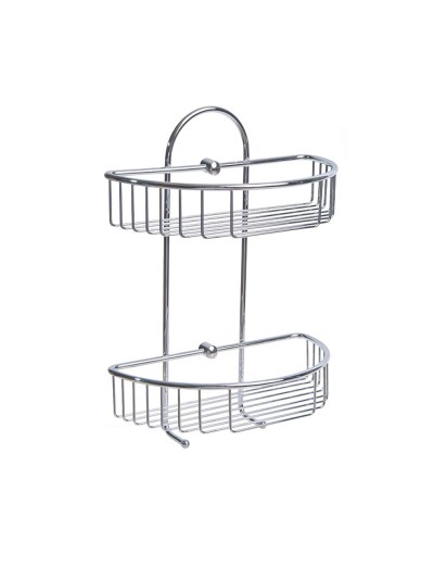Cestillo Inoxidable Maurer Para Colgar 2 alturas 27x15x37 cm.
