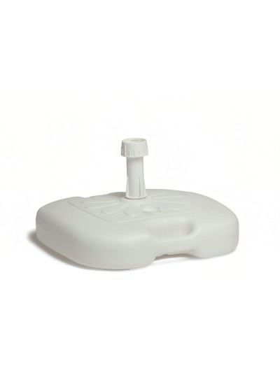 Base Sombrilla Ligera Abs 20 litros Blanca