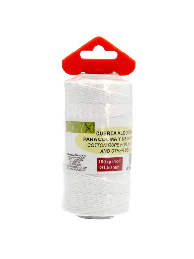 Cuerda Algodón Carnicero 100 gr.  Rollo Ø1,50 mm.