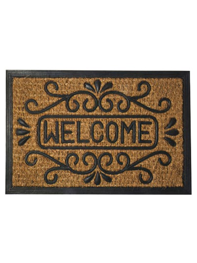 Felpudo Fibra Coco y Goma Welcome 40x60 cm.