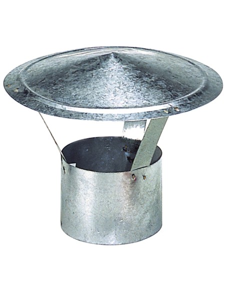 Wolfpack Sombrero Galvanizado para Estufa, Chimenea, Extracción de Humos, Para tubo Ø 150 mm.