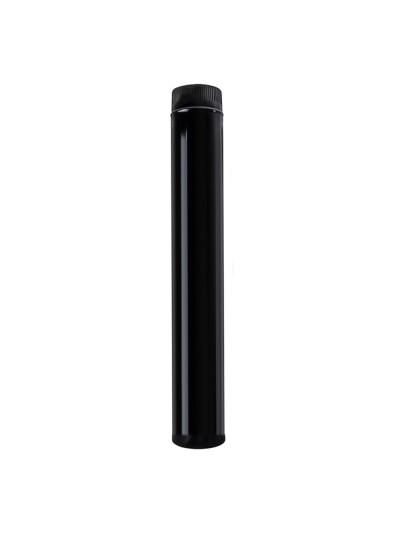 Wolfpack Tubo de Estufa Acero Vitrificado Negro Ø 110 mm. Ideal Estufas de Leña, Chimenea, Alta resistencia, Color Negro