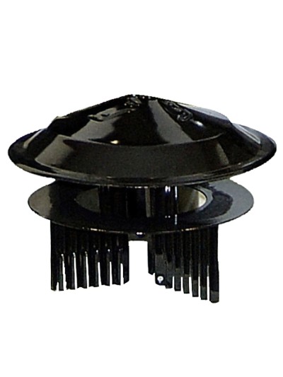 Sombrero Color Negro Universal Para Estufa de Ø 80 a Ø 150 mm.