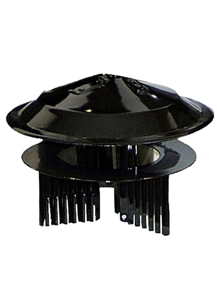 Sombrero Color Negro Universal Para Estufa de Ø 80 a Ø 150 mm.