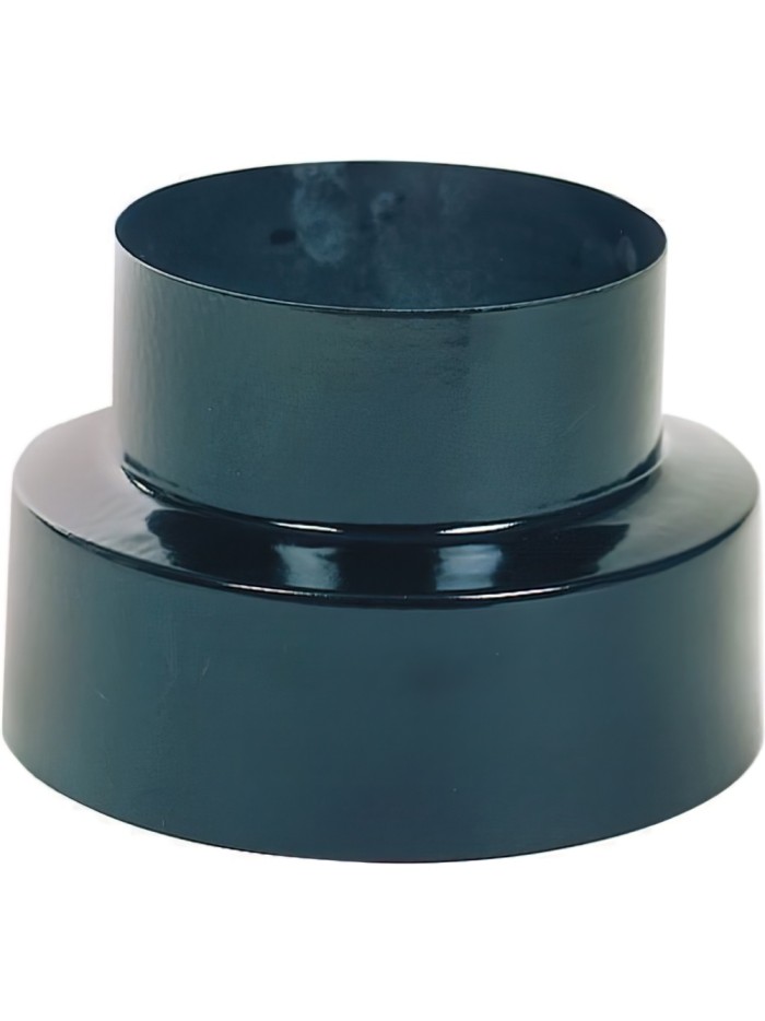 Reducción Estufa Vitrificado Color Negro de 120 a 100 mm.