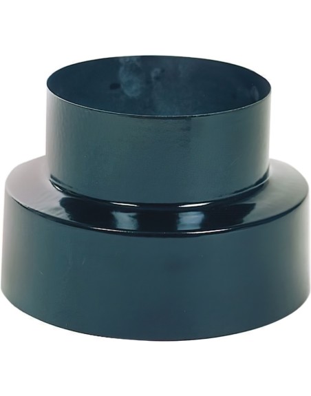 Reducción Estufa Vitrificado Color Negro de 120 a 100 mm.