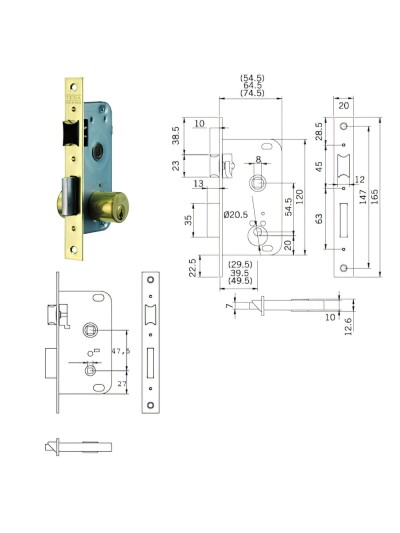 Cerradura Tesa 2004-hl/30