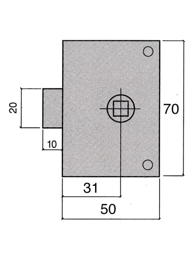 Picaporte Ucem  234-hz/50