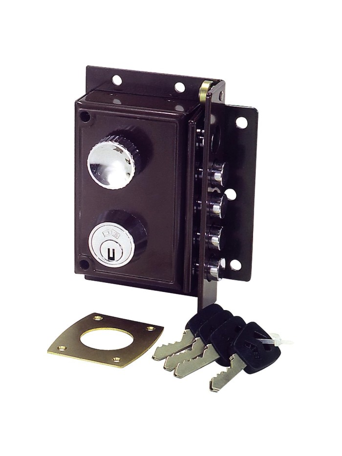 Cerradura Jis Seguridad 5240 11x7 Derecha Pintada
