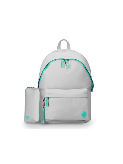 Mochila antartik teens 20l compartimento para portatil color gris 420 x 160 x 300 mm