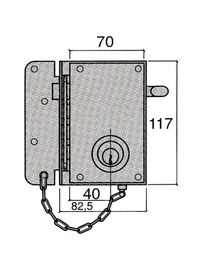 Cerradura Ucem 4500-hb/ Izquierda