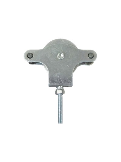 Polea Tendedero Wolfpack Zincado 40 mm. Roldana Metal con Tornillo