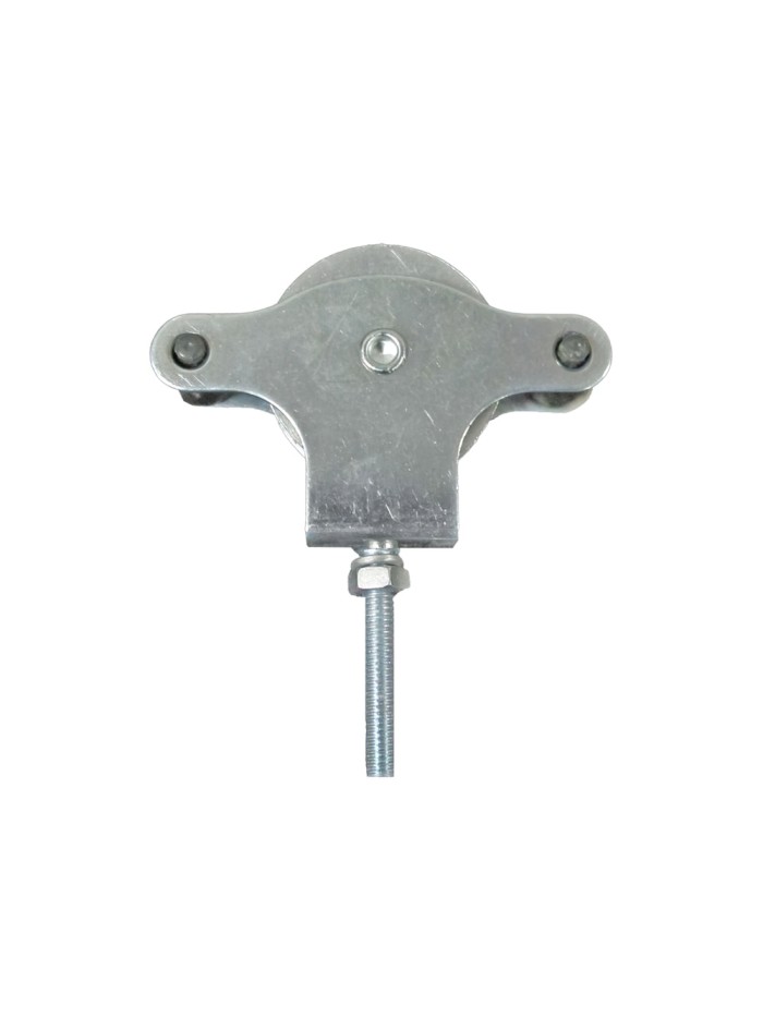 Polea Tendedero Wolfpack Zincado 40 mm. Roldana Metal con Tornillo