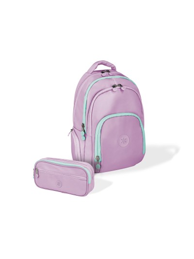 Mochila antartik multibolsillo 19l compartimento para portatil y tablet color morado 450 x 160 x 300 mm