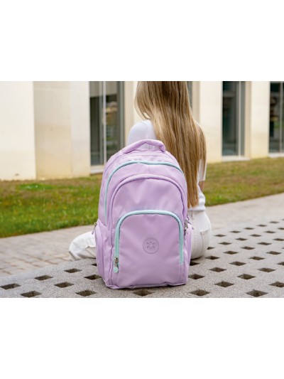 Mochila antartik multibolsillo 19l compartimento para portatil y tablet color morado 450 x 160 x 300 mm