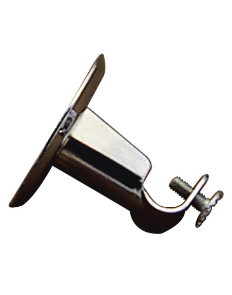 Soporte Barra 12 mm.Ø Cromo Techo Redondo