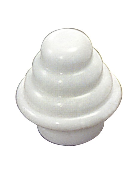 Terminal Barra Exterior Tubo 12 mm.Ø Blanco