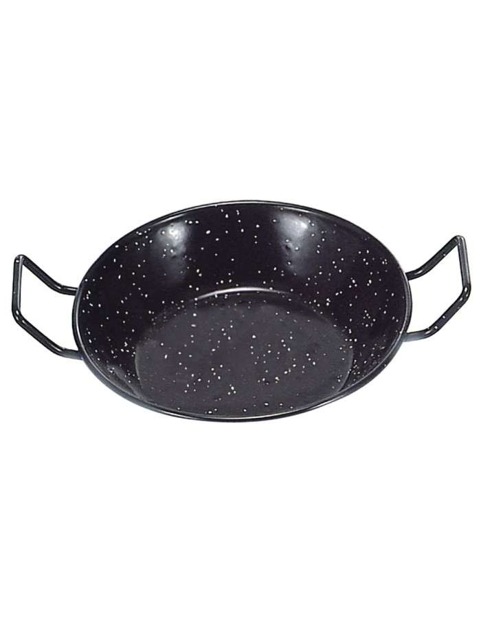 Sartén Doble Honda Con Asas Esmaltada 45 cm.