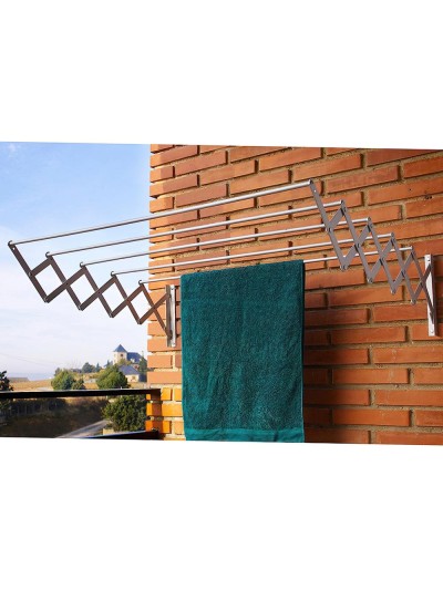 Tendedero Extensible Pared Aluminio 1,00  Metros