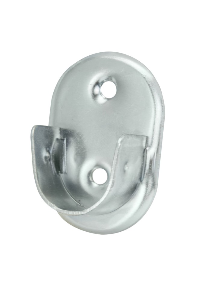 Soporte Lateral Oval Zincado Lateral Ø 19 mm.