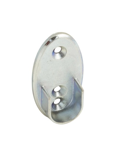 Soporte Lateral Oval Zincado Lateral Ø 16 mm.