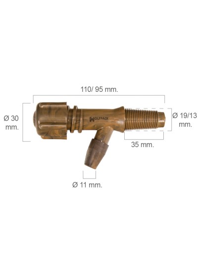 Grifo Barril Plástico Número 0 Para 50 Litros