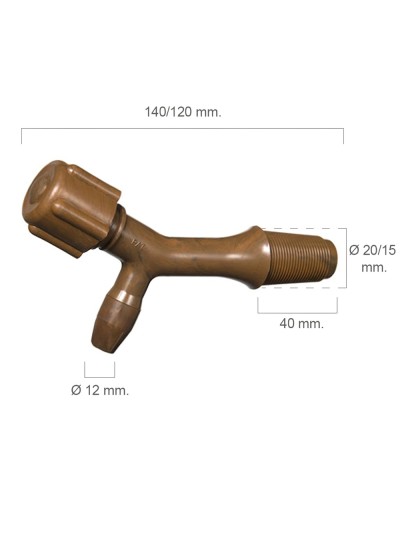 Grifo Barril Plástico Número 1 Para 100 Litros