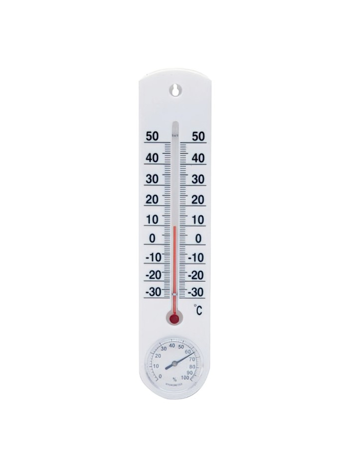 Termometro Pared / Jardin Con Higrómetro Plástico 25 cm.