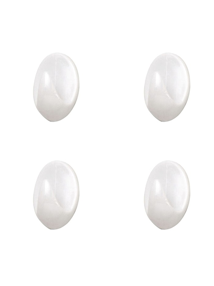 Colgador Oryx Blanco Pequeño (Blister 4 Unidades ) Adhesivo