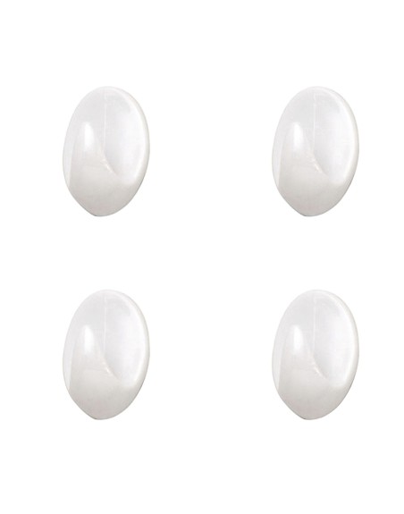 Colgador Oryx Blanco Pequeño (Blister 4 Unidades ) Adhesivo