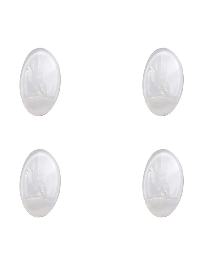 Colgador Oryx  Transparente Pequeño (Blister 4 Unidades) Adhesivo
