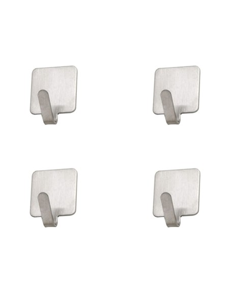 Colgador Oryx Inoxidable Pequeño (Blister 4 Unidades) Adhesivo