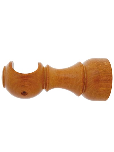 Soporte Madera Liso Abierto 28x128 mm. Teca