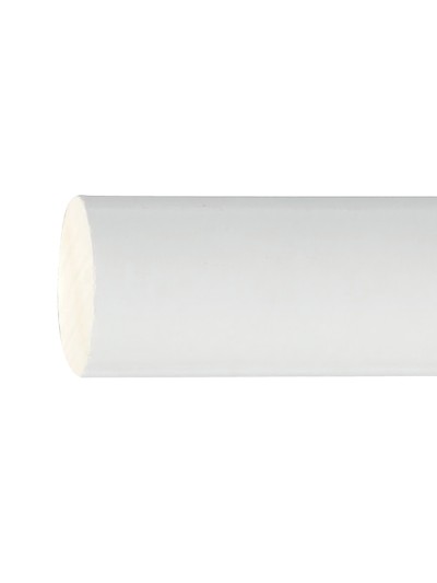 Barra Madera Lisa 1,2 Metros x 20 mm. Blanco