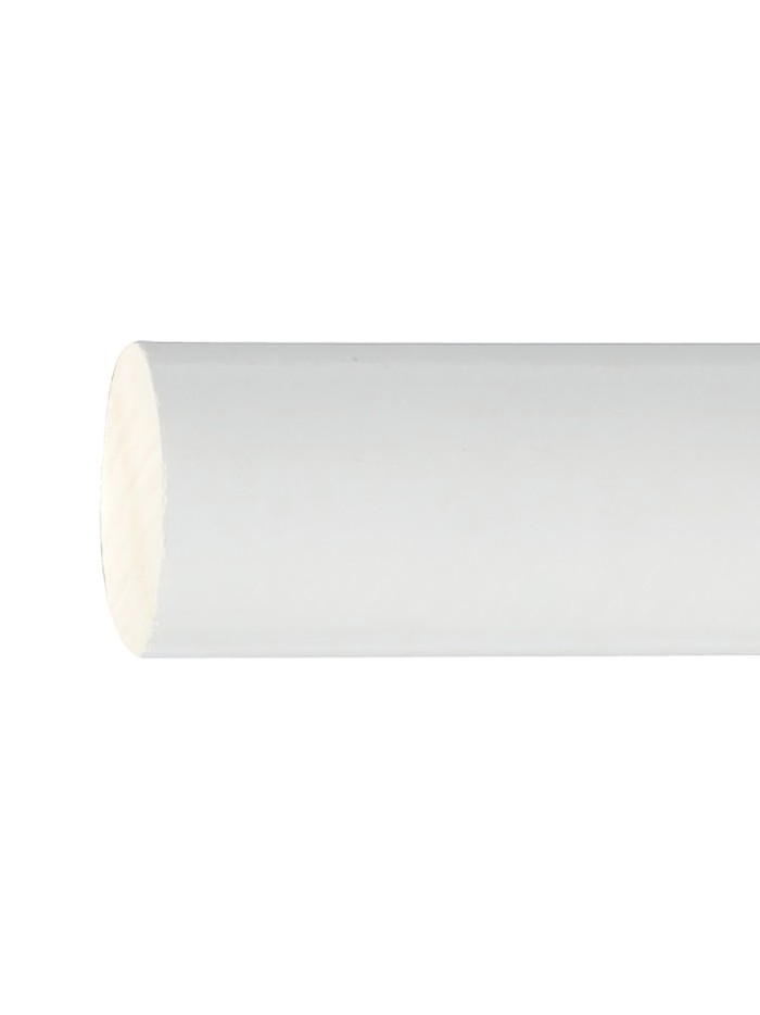 Barra Madera Lisa 1,2 Metros x 20 mm. Blanco