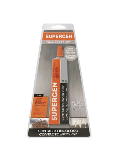 Pegamento Supergen Incoloro   75 ml.