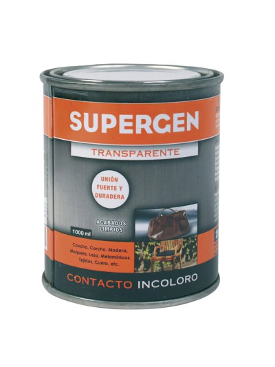 Pegamento Supergen Incoloro 1000 ml.