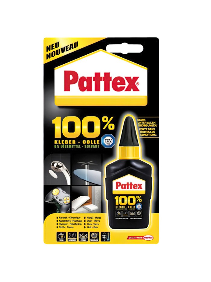 Nural- Pattex 100% Cola (Botella  50 gr.)