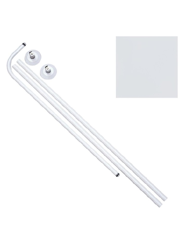 Barra Baño Curva 18 mm. (80x 80 A 122) Blanco