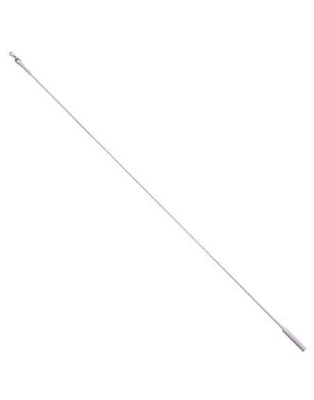 Tirador Riel Aluminio Plastificado 1,0mt Blanco